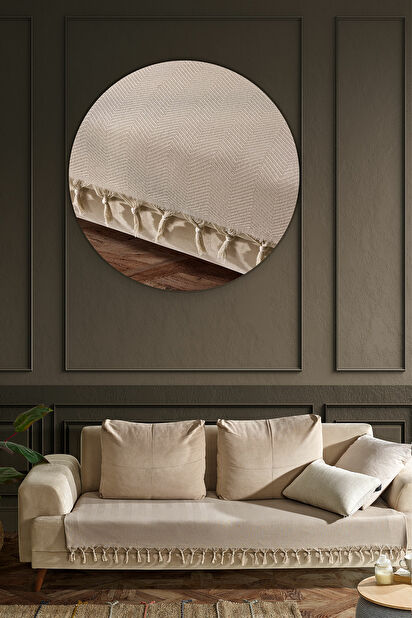 Cuvertură pentru canapea 115 x 200 cm Ashaya (Bej)