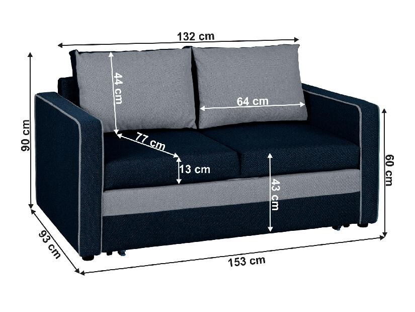 Canapea extensibilă Donda (inari 72 a 80) 