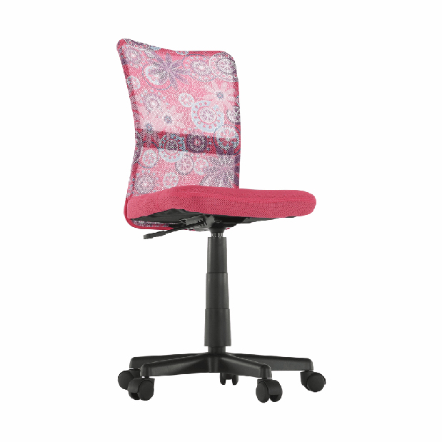 Scaun rotativ pentru copii Gofry (roz)