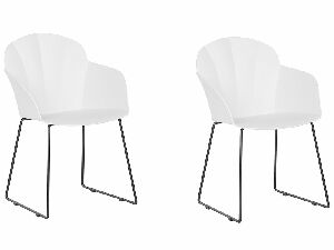Set 2 buc. scaune de sufragerie SYVVA (alb)