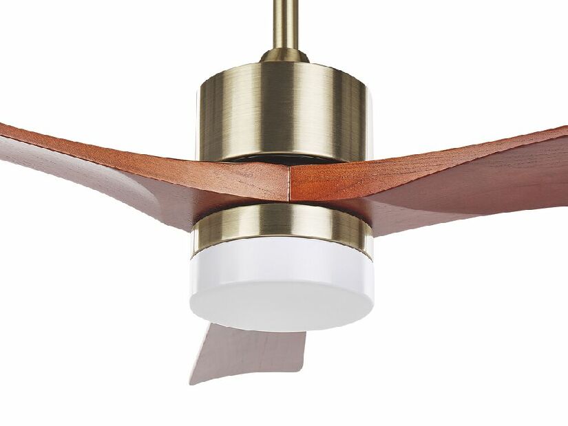 Ventilator de tavan cu iluminat Angelica (alamă)