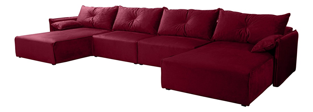 Set canapea fotoliu Leonaro U (roșu închis)