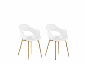 Set 2 buc. scaune de sufragerie URCA (alb) *resigilat