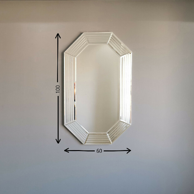Oglindă Silvery VI (argintiu)
