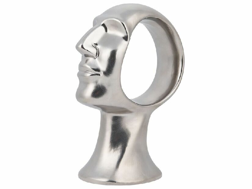 Figurină decorativă TOULON 24 cm (sticlă laminat) (argintiu)