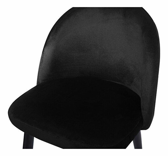 Set 2 buc. scaune pentru sufragerie Visla (negru)