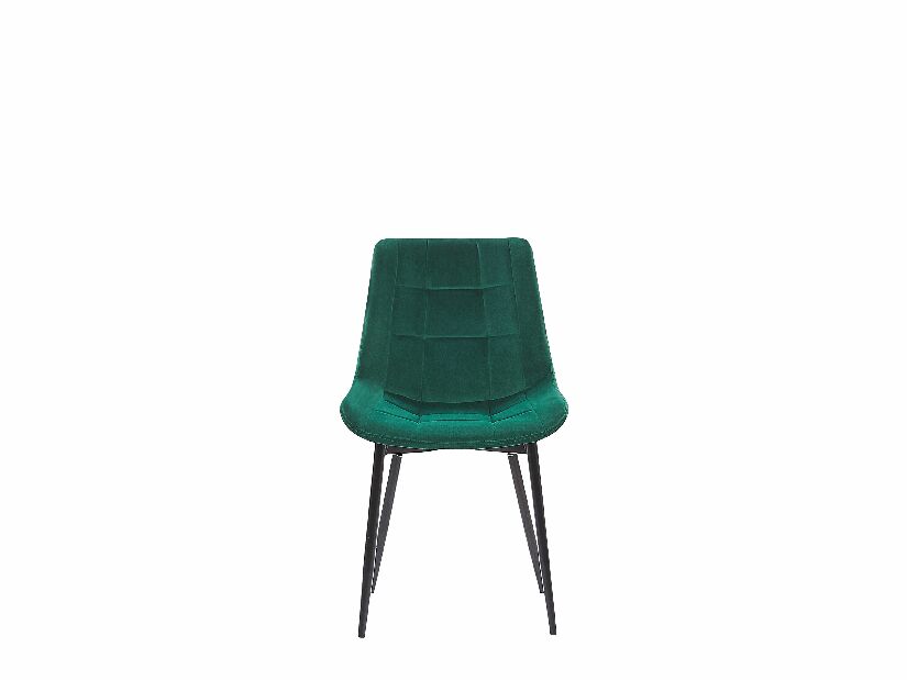 Set 2 buc. scaune pentru sufragerie MOROSE (poliester) (verde)