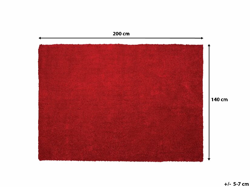 Covor 200x140 cm Damte (roșu)