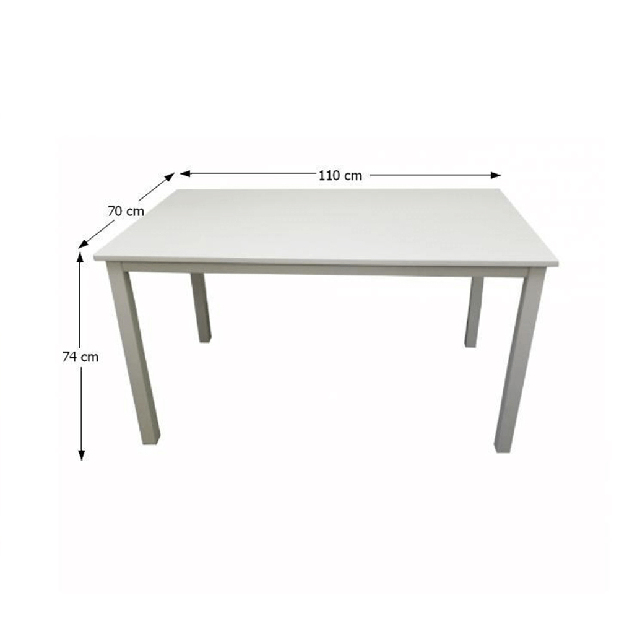 Masă de sufragerie 110 cm Astre (alb) *resigilat
