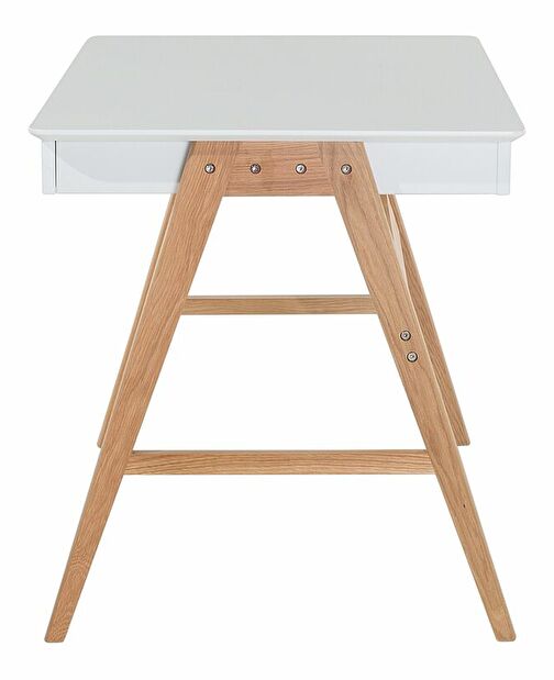 Set mobilier birou Enzo (lemn deschis + alb)