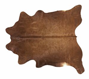 Covor din piele de vită 3-4 m² Nasku (maro auriu)