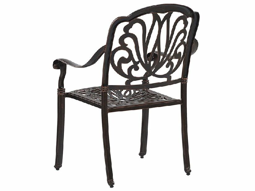 Set 4 buc. scaune de grădină ANECO (maro închis)