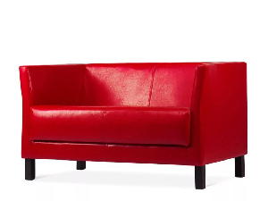 Canapea două locuri Elidin (roșu)