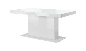 Masă de sufragerie Tashia Typ 81 (pentru 6 până la 8 persoane) (alb + alb ultralucios)