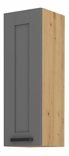 Dulap superior de bucătărie Lucid 30 G 90 1F (Stejar artisan + dustgrey)