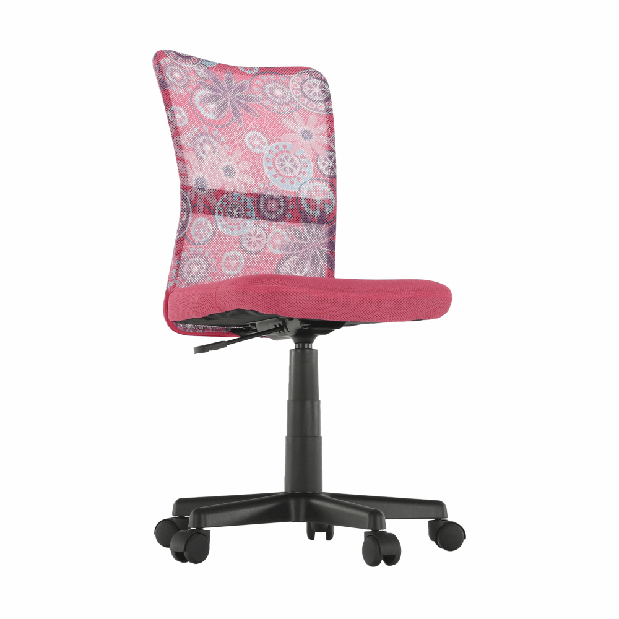 Scaun rotativ pentru copii Gofry (roz)
