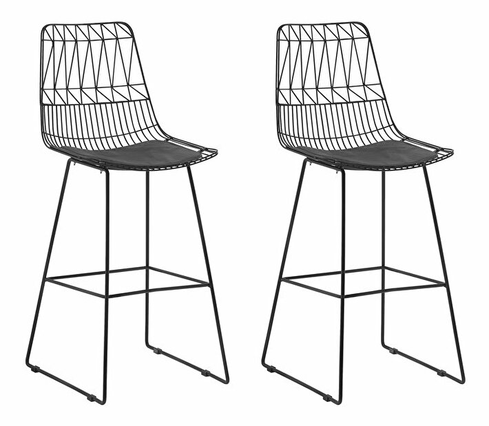 Set scaune tip bar 2buc. Pesto (negru)