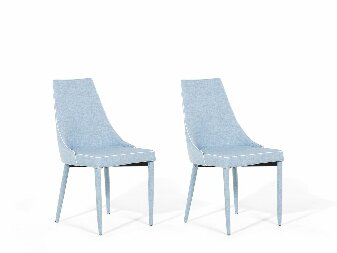 Set 2 buc. scaune de sufragerie CAMARILO (albastru)