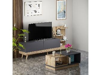 Mobilier living Dido (antracit + Nuc)