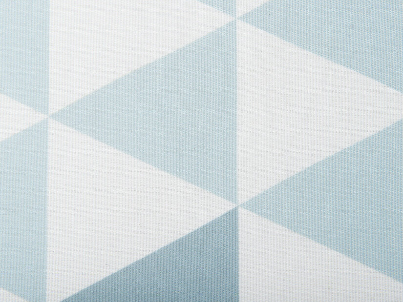 Set Bistro FIJI (masív) (alb) (cu perne albastre)