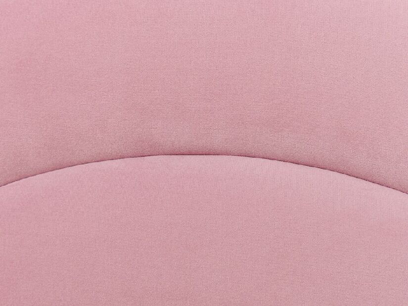 Pat de o persoană 90 cm Annesile (roz) (cu somieră)