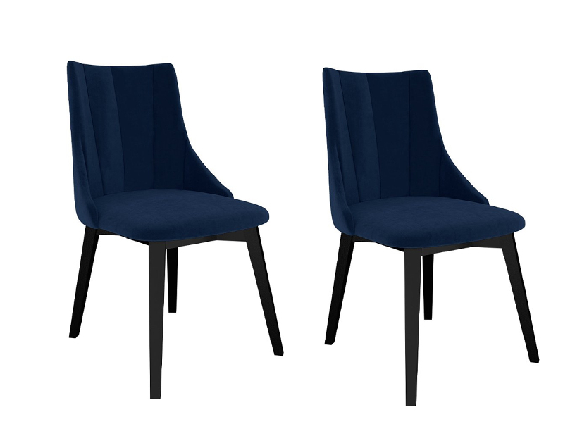 Set 2 buc. scaune sufragerie ST97 (albastru închis + Negru) *vânzare