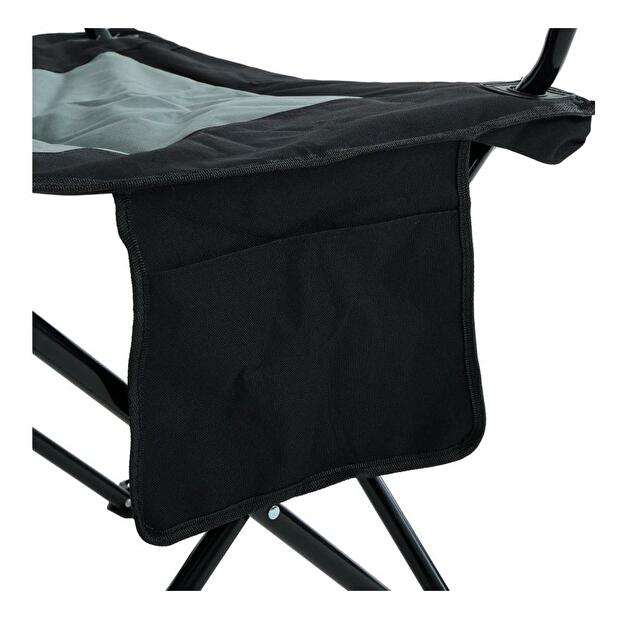 Scaun pentru camping Futo (Negru + Gri)
