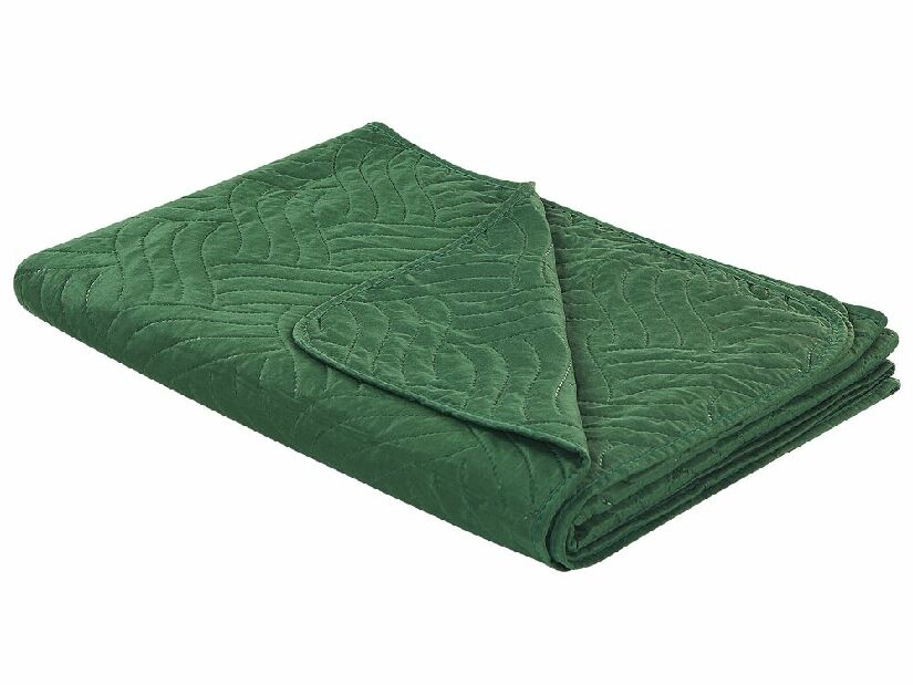 Set cuvertură pat și 2 perne 140 x 210 cm Bent (verde)