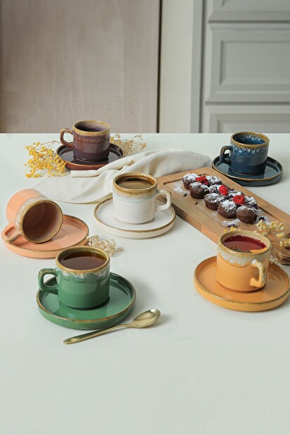 Set pentru ceai (12 buc.) Teatime (multicolor)