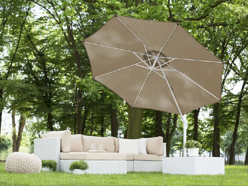 Umbrelă de grădină 300 cm SAVISSI (aluminiu) (bej nisipiu)