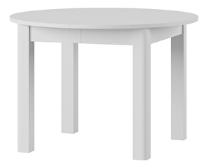 Masă sufragerie Untim 1 (alb) (pentru 4 până la 6 persoane)