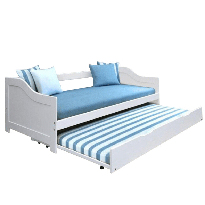 Pat pentru copii cu pat suplimentar 90 cm Intaria (Alb)