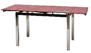 Masă de sufragerie Alamak (roșu) (pentru 4 până la 6 persoane)
