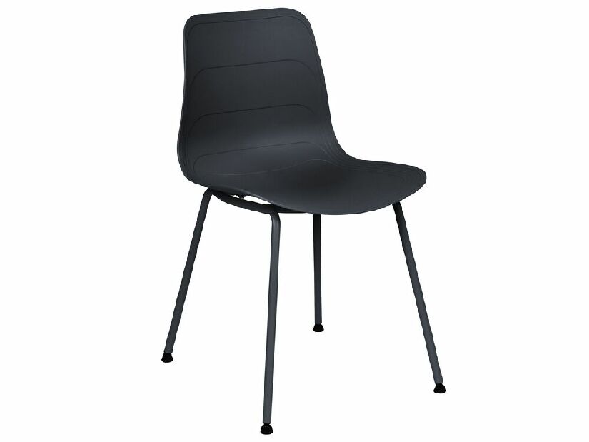 Set 2 buc scaune de sufragerie Looza (negru)