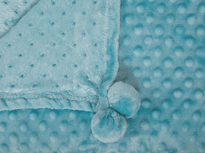 Pătură 200x150 cm SAMRE (poliester) (albastru)