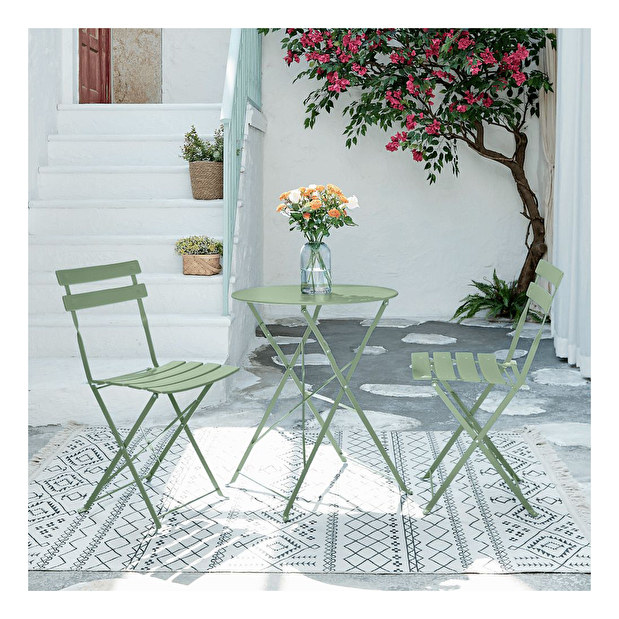 Set mobilier de grădină Obas 210970 (verde) (pentru 2 persoane)