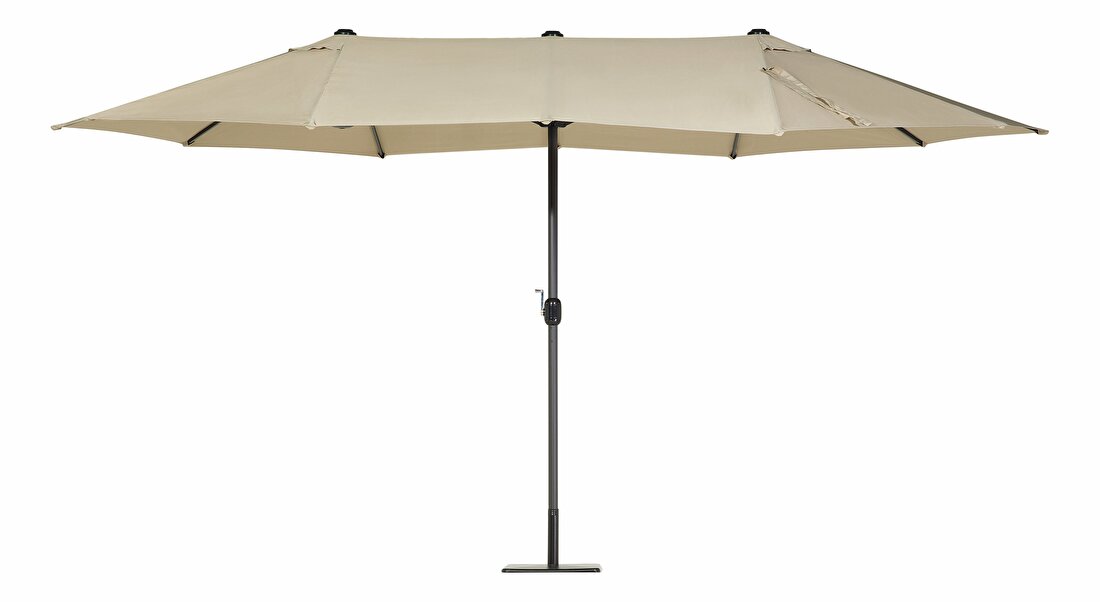 Umbrelă de grădină 270 cm SILVANIA (poliester) (gri + bej)