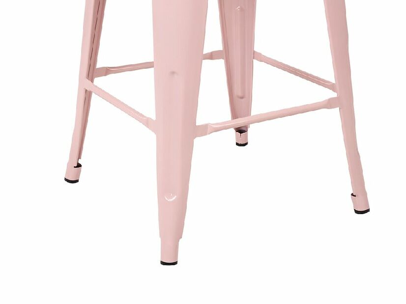 Set 2 buc scaune tip bar 60 cm Chloe (roz)