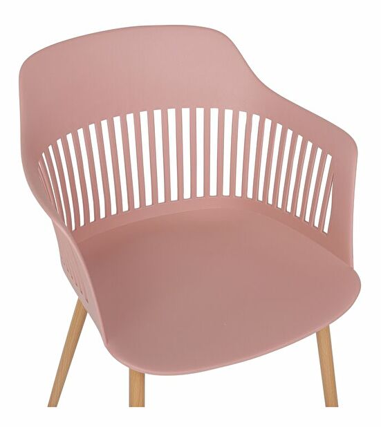 Set 2 buc. scaune de sufragerie BARCA (roz)