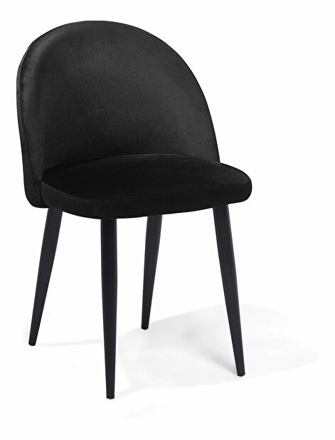Set 2 buc. scaune pentru sufragerie Visla (negru)