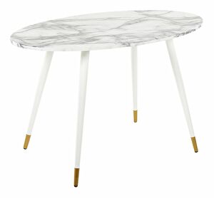 Masă de sufragerie Guccino (alb) (pentru 4 persoane)