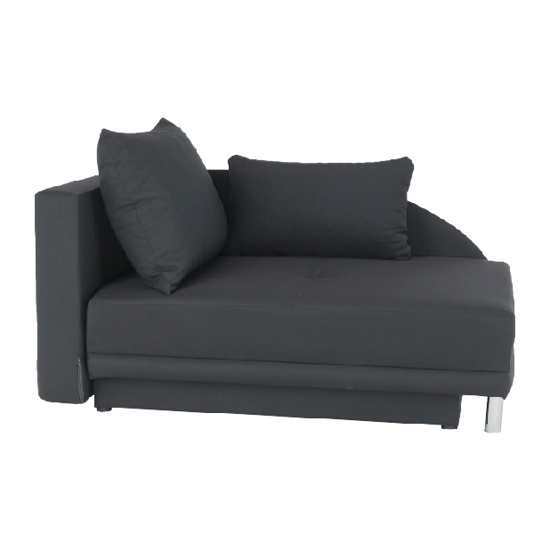 Canapea extensibilă Laren (S) (gri negru + cusătură albă) *vânzare stoc
