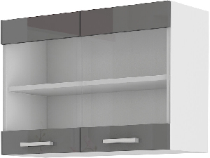 Dulap superior de bucătărie Saria 80 GS 60 (gri + alb)