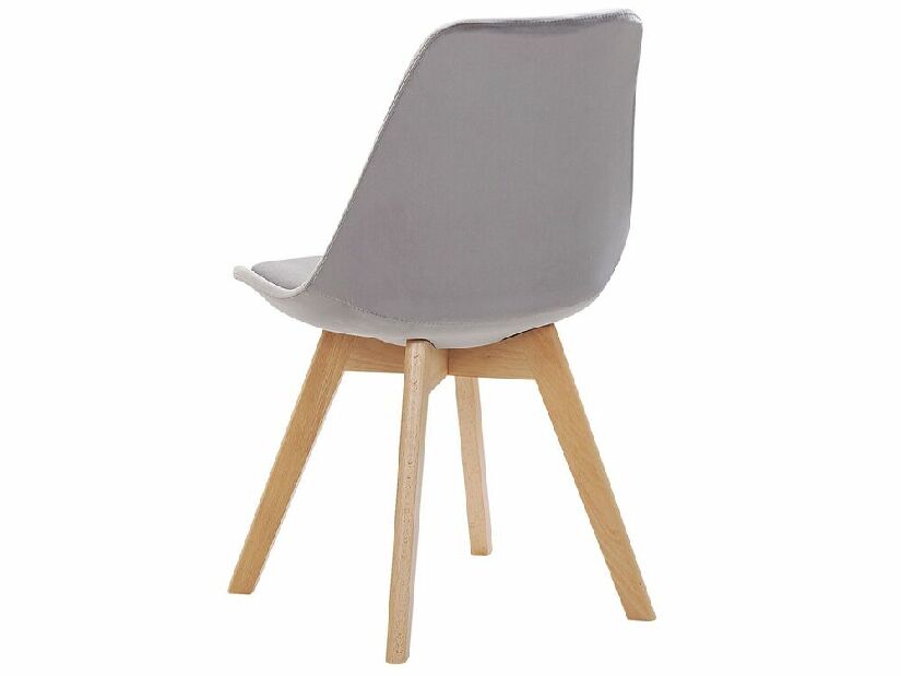 Set 2 buc. scaune pentru sufragerie DOHA II (plastic) (gri)