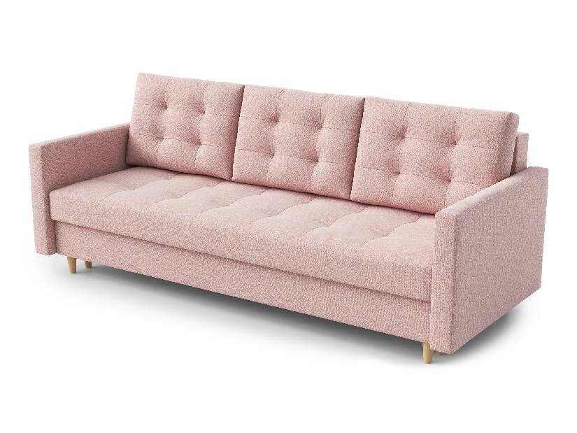 Canapea trei locuri Saveta (roz)