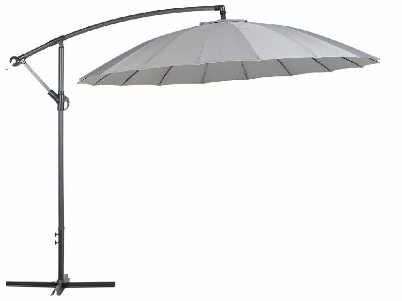 Umbrelă de grădină 268 cm CALISA II (poliester) (gri închis)