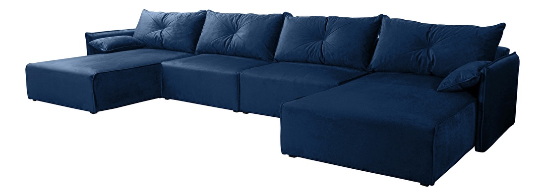 Set canapea fotoliu Leonaro U (albastru închis)