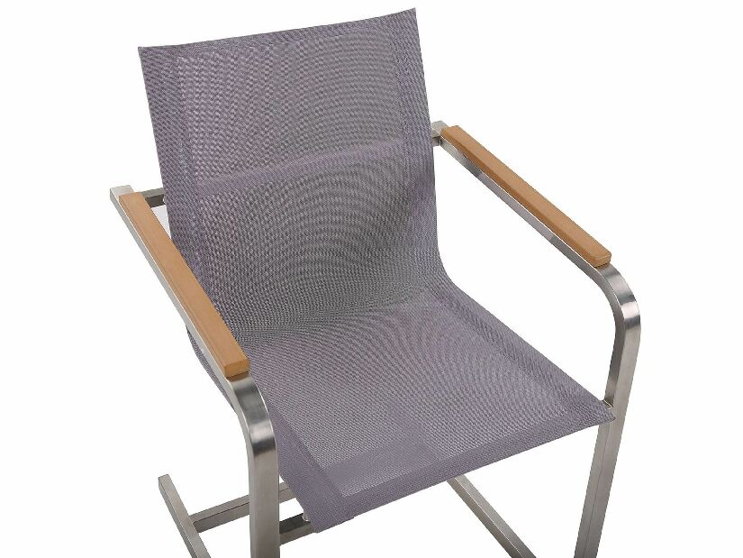 Set pentru grădină GROSSO/COLSO (marmură) (laminat HPL) (scaune gri) (pentru 6 persoane)