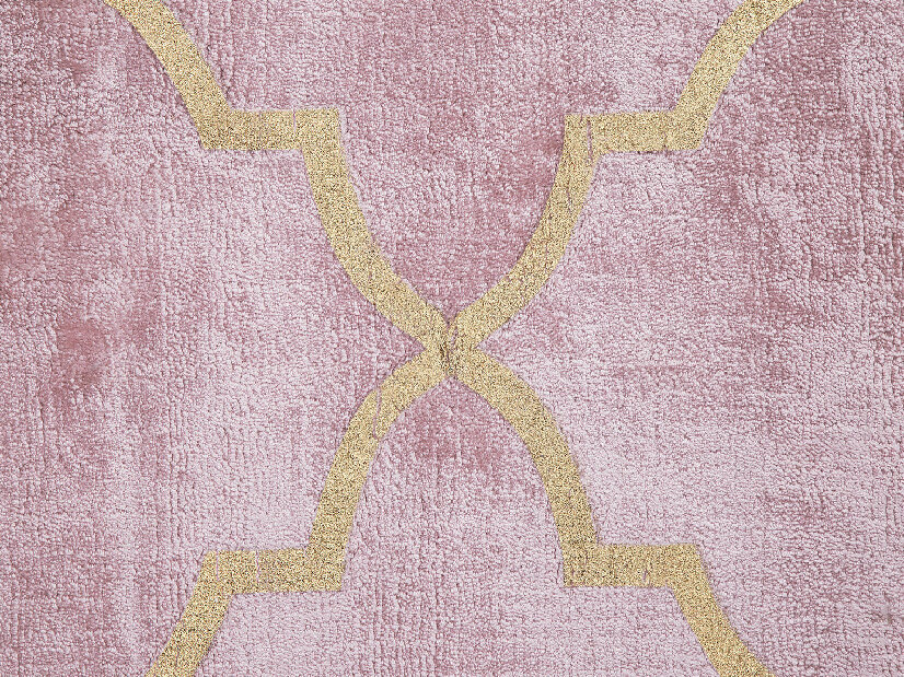 Covor 140x200 cm YOLK (stofă) (roz)