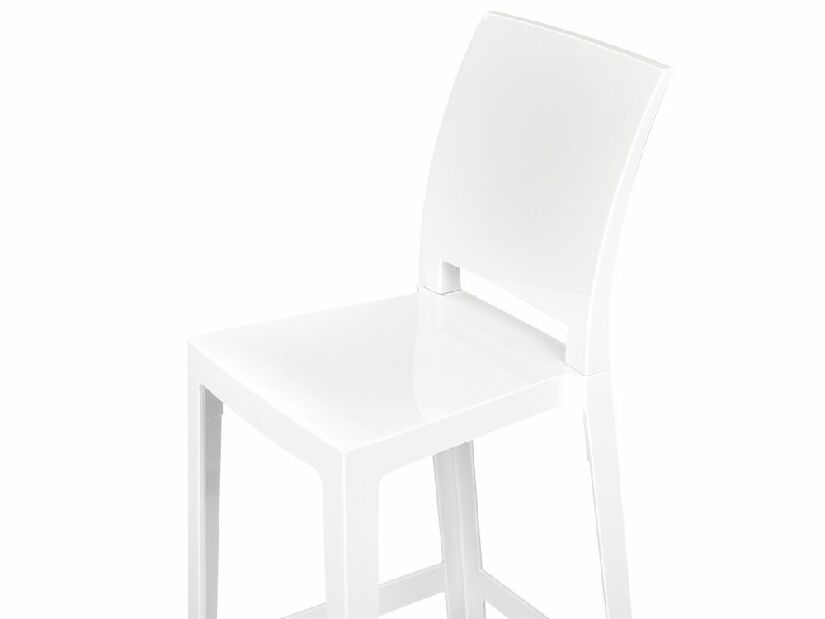Set 2buc scaune tip bar Worpenza (alb) 